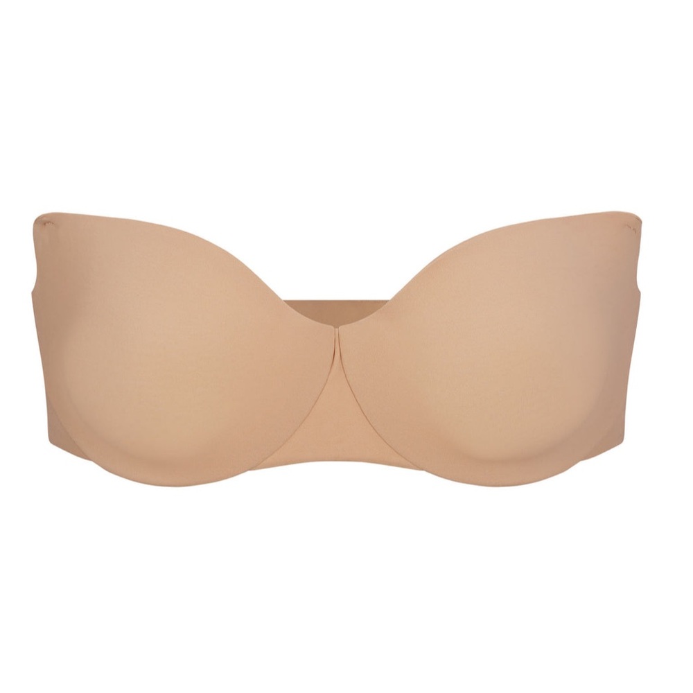 NWT SKIMS SMOOTHING INTIMATES UNLINED STRAPLESS BRA CLAY SIZE 34A